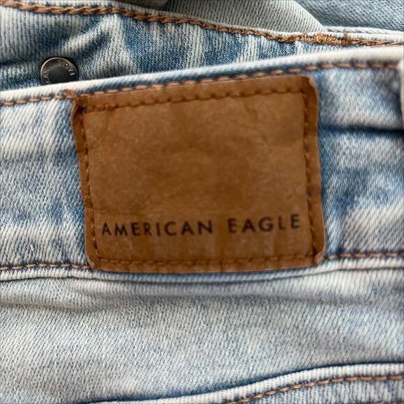 American Eagle Hi-Rise Next Level Stretch Jegging in Worn Out Blue Size 2 - Picture 6 of 8